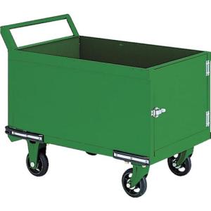 TRUSCO 鋼鉄製運搬車 900X600 前方トビラ付 ( OH-24P (イモノセイゴムシャ) ) トラスコ中山(株)｜orangetool