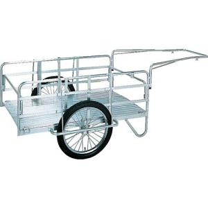 昭和 アルミ折畳みリヤカー 積載面(長さ×幅)900×600 空気入タイヤ ( S8-A1 ) 昭和ブリッジ販売(株)｜orangetool