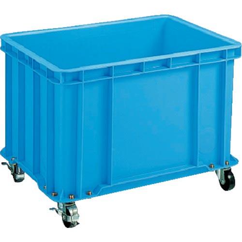 積水 S型コンテナ S-100 キャスター付(自在4ケ内2ケストッパー付き) 青 ( S-100C ...