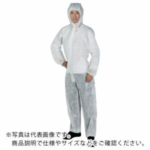 TRUSCO 不織布使い捨て保護服 つなぎフード付きタイプ Mサイズ ( TRV2-M ) トラスコ中山(株)｜orangetool