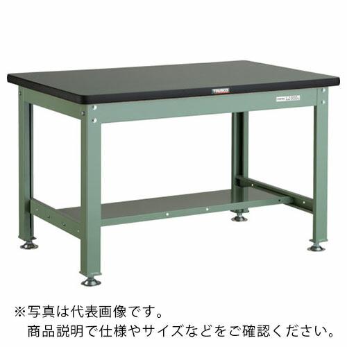 TRUSCO 中荷重作業台(2000kg)DW型 900X750XH740 基本タイプ グリーン色 ...
