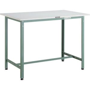 TRUSCO 軽荷重立作業台(300kg)HAE型 900X600XH900 基本タイプ グリーン色 ( HAE-0960 (ニューポリハクショクテンバン) ) トラスコ中山(株)｜orangetool