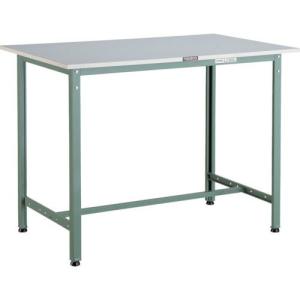 TRUSCO 軽荷重立作業台(300kg)HAE型 900X600XH900 基本タイプ グリーン色 ( HRAE-0960 (リノリュームバリテンバン) ) トラスコ中山(株)｜orangetool