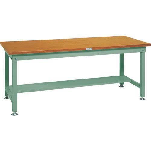 TRUSCO 中荷重作業台(1200kg)HW型 1500X900XH740 基本タイプ グリーン色...