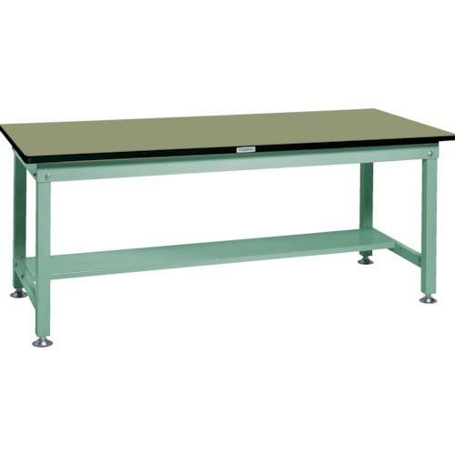 TRUSCO 中荷重作業台(1200kg)HW型 1500X900XH740 基本タイプ グリーン色...