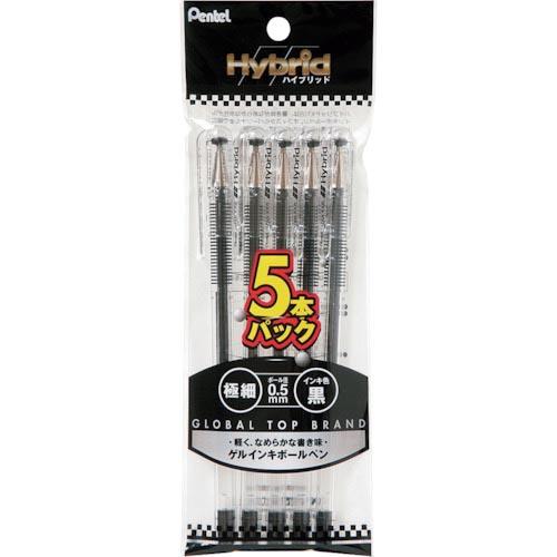 PENTEL パック ハイブリッドG 黒5本 ( XK105GA5 ) ぺんてる(株)