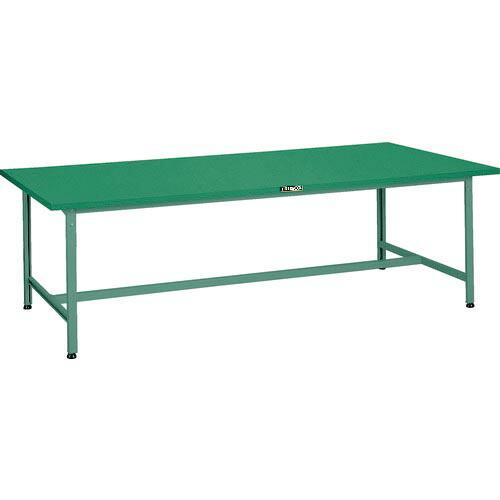 TRUSCO 軽荷重大型作業台(300kg)AEH型 2400X1200XH740 基本タイプ グリ...