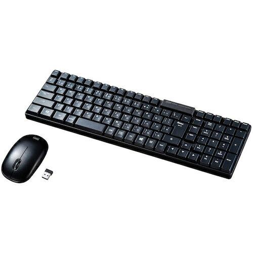 SANWA マウス付きワイヤレスキーボード ( SKB-WL34SETBK )