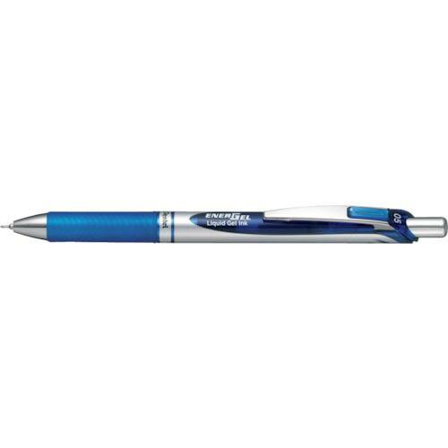 PENTEL ボールペン エナージェル 0.5mm シルバー軸 青 ( BLN75Z-C ) ぺんて...