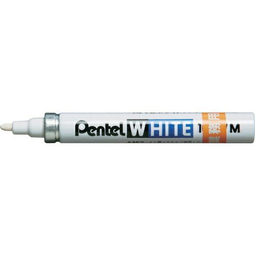 【SALE価格】PENTEL 工業用マーカー ホワイト業務用 中字 ( X100W-MDG )