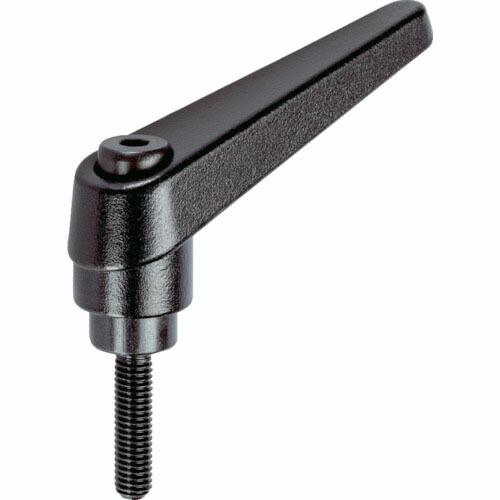 TRUSCO クランプレバー ブラック オネジ M10 ねじ長40 ( TCMRBK10-40 ) ...