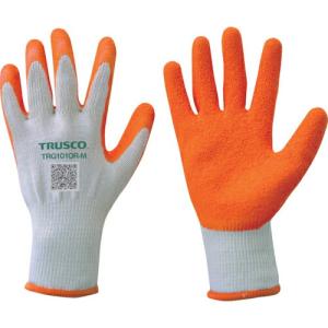 TRUSCO 【売切廃番】 ゴム背抜き手袋 オレンジ 1双入り 10ゲージ M ( TRG101OR-M )｜orangetool