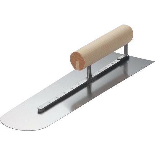 カネ三 本焼土間鏝長柄 元幅115×先幅95 コテ長さ390mm ( HDK-390 ) ナルセ商工...