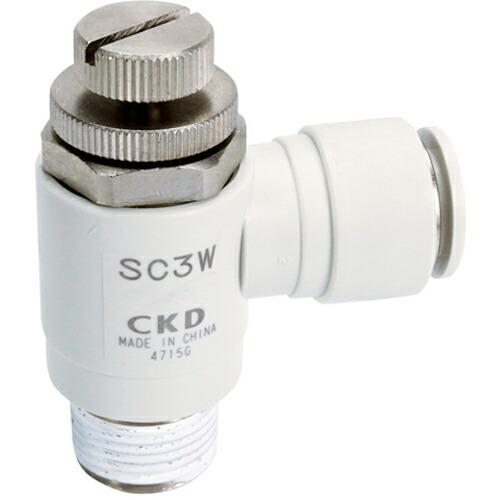 CKD スピードコントローラエルボタイプ ワンタッチ継手付  ( SC3W-15-12-P6 )
