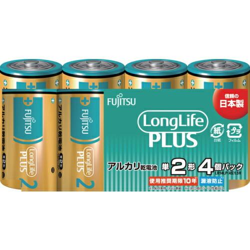 FDK アルカリ乾電池単2 Long Life Plus 4個パック ( LR14LP(4S) ) ...
