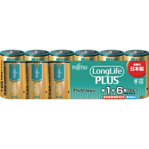 FDK アルカリ乾電池単1 Long Life Plus 6個パック ( LR20LP(6S) ) ...