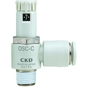 CKD ダイヤル付スピードコントローラ コンパクトタイプ  ( DSC-C-6-6-L )｜orangetool