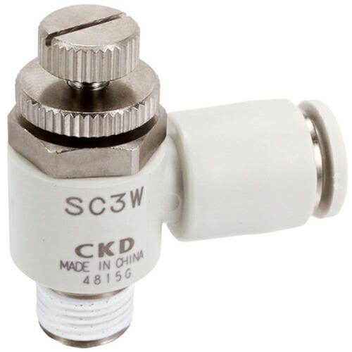 CKD スピードコントローラエルボタイプ ワンタッチ継手付  ( SC3W-6-6-P6 )