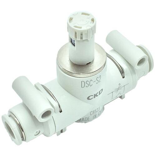 CKD ダイヤル付スピードコントローラ インラインタイプ  ( DSC-S2-10-H88-L )