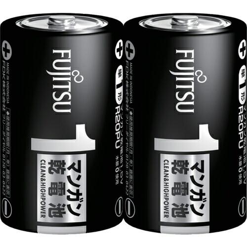 FDK マンガン 黒 単1形 (2本入) ( R20PU(2S) ) FDK(株)