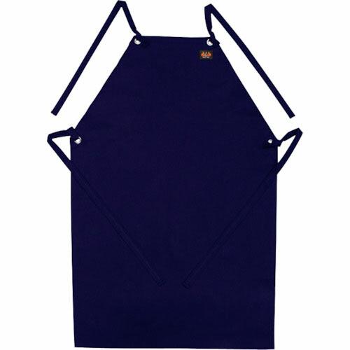 日光物産 Armatex防炎胸付前掛け ネイビー F ( AX1102 F NV ) 日光物産(株)