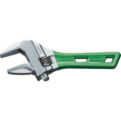 エビ ポケットモンキーレンチ グリーン 160mm ( UM36SG ) (株)ロブテックス