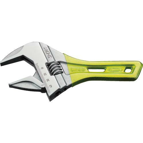 エビ ポケットモンキーレンチ イエロー 185mm ( UM48SY ) (株)ロブテックス