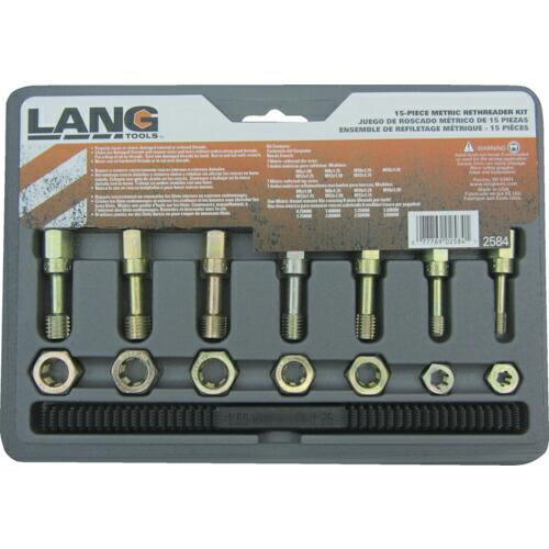 LANGTOOLS ねじ山修正工具セット 15点 タップ・ダイスセット ミリ対応 ( 2584 ) ...