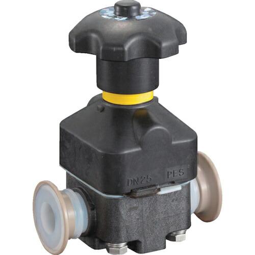 フロンケミカル フッ素樹脂(PFA)ダイヤフラムバルブ ( NR2125-001 )