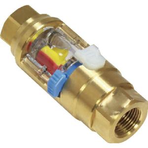 日東 フローモニター(レンズ交換タイプ)取付ねじRC3/8(74579) ( FMC-30-3F BRASS FKM ) 日東工器(株)｜orangetool