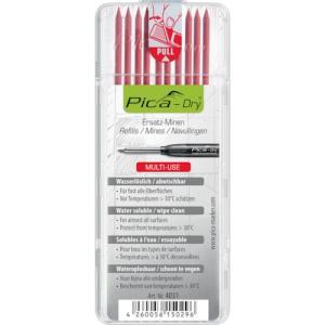 ピカマーカー 建築用シャープペンシル"Dry"用替芯 10本入り 赤 ( 4031 ) Pica Marker社｜ORANGE TOOL TOKIWA
