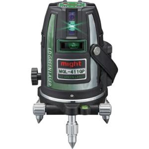 マイト マイティライン 本体+受光器MK-402G+三脚MEL-175/セット (LDグリーンレーザー/ドット) 4V/1H/1P ( MGL-411GP-RT ) マイト工業(株) (メーカー取寄)｜orangetool