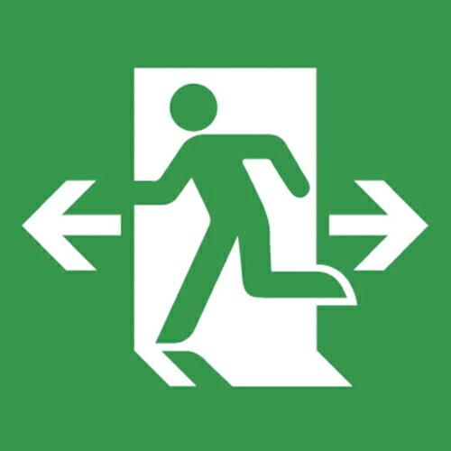 東芝 適合表示板B級避難口両矢印 ( ET-20705 ) (株)東芝