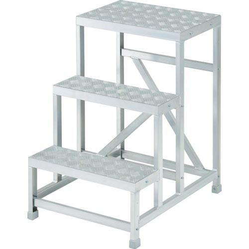 ハセガワ ライトステップ DBS型 縞板タイプ 3段 0.9m(17835) ( DBS3-649 ...