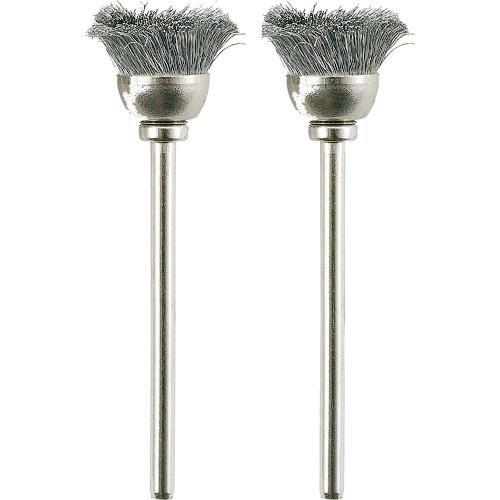 プロクソン マイクログラインダー用先端工具 ワイヤーブラシ 2本 カップ型 (鉄) ( 28953 ...