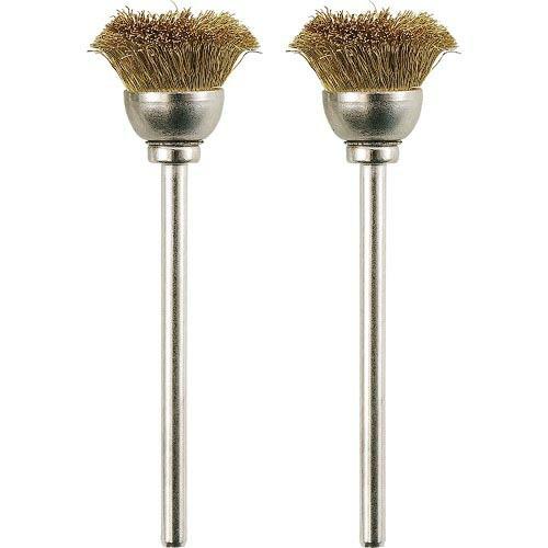 プロクソン マイクログラインダー用先端工具 ワイヤーブラシ 2本 カップ型 (真鍮) ( 28963...