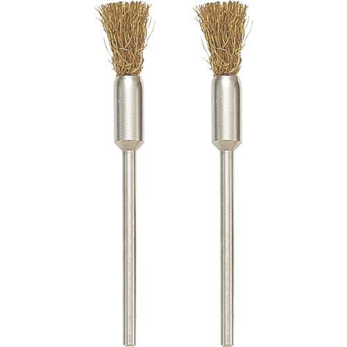 プロクソン マイクログラインダー用先端工具 ワイヤーブラシ 2本 ホウキ型 (真鍮) ( 28961...