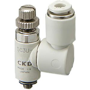 CKD スピードコントローラユニバーサルタイプ ワンタッチ継手付  ( SC3U-M3-4-O )｜orangetool