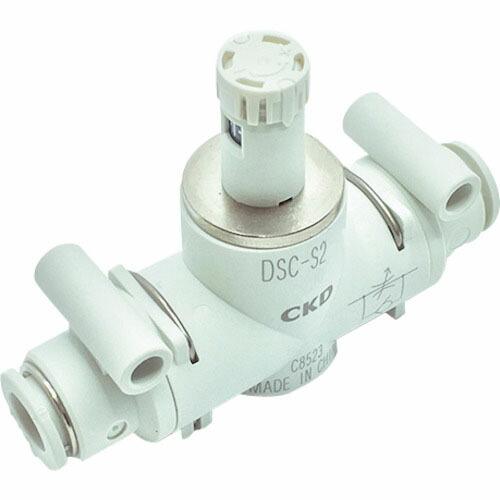 CKD ダイヤル付スピードコントローラ インラインタイプ ( DSC-S2-10-H1010 ) C...