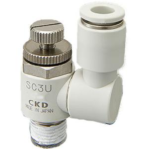 CKD スピードコントローラユニバーサルタイプ ワンタッチ継手付  ( SC3U-6-8 )｜orangetool