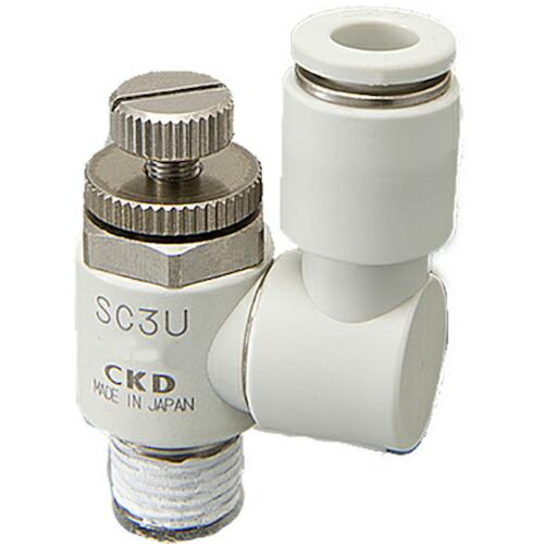 CKD スピードコントローラユニバーサルタイプ ワンタッチ継手付  ( SC3U-6-8 )