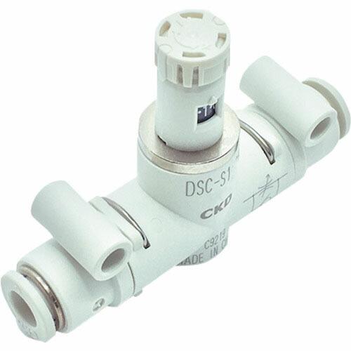 CKD ダイヤル付スピードコントローラ インラインタイプ ( DSC-S1-08-H66 ) CKD...