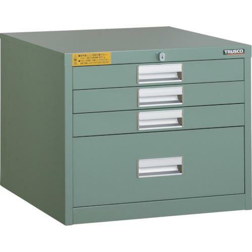 【SALE価格】TRUSCO LVE型キャビネット 500X550XH420 引出4段 ( LVE-...