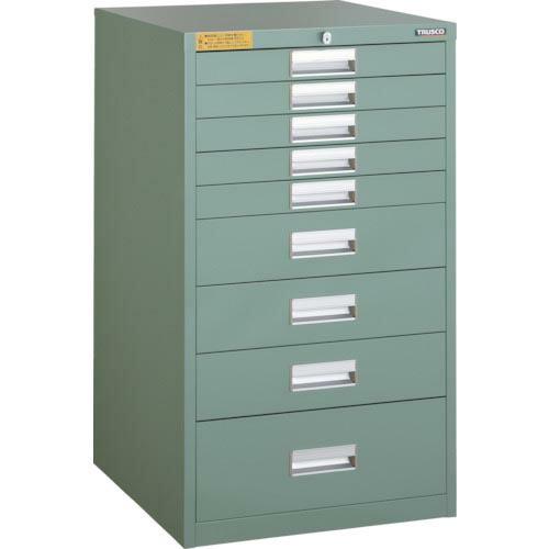 【SALE価格】TRUSCO LVE型キャビネット 500×550×H880 引出9段 ( LVE-...