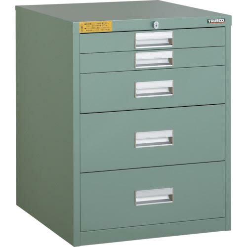 【SALE価格】TRUSCO LVE型キャビネット 500X550XH650 引出5段 ( LVE-...