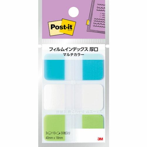 3M ポスト・イット フィルムインデックス 厚口 マルチカラー ( 686MC-4 ) スリーエム ...