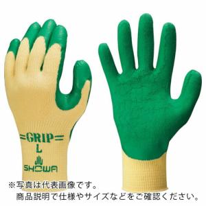 SHOWA 天然ゴム背抜き手袋 No310グリップ(ソフトタイプ) グリーン Mサイズ 緑 ( NO310-M GN(グリーン) )｜orangetool