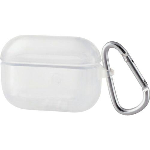 ELECOM AirPods Pro対応アクセサリ ソフトケース カラビナ付 クリア ( AVA-A...