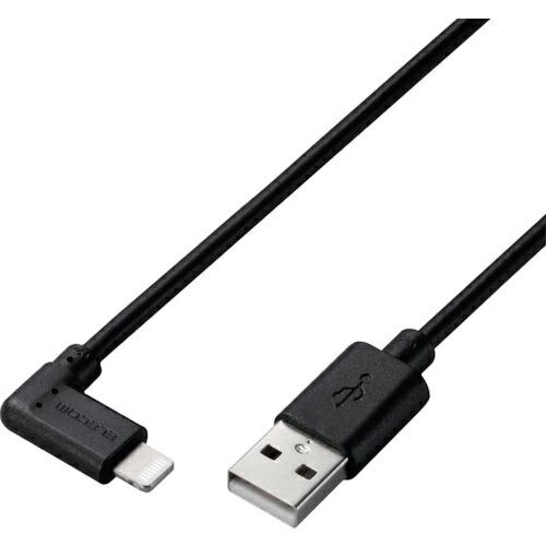ELECOM Lightningケーブル L字コネクタ 抗菌 1.2m ブラック ( MPA-UAL...
