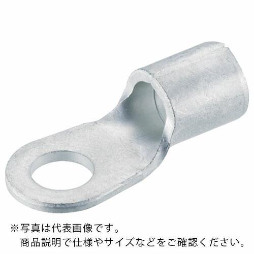 TRUSCO 裸圧着端子 丸形(6個入) スタッド径Φ8.4 全長32.5mm ( T-R14-8 ...